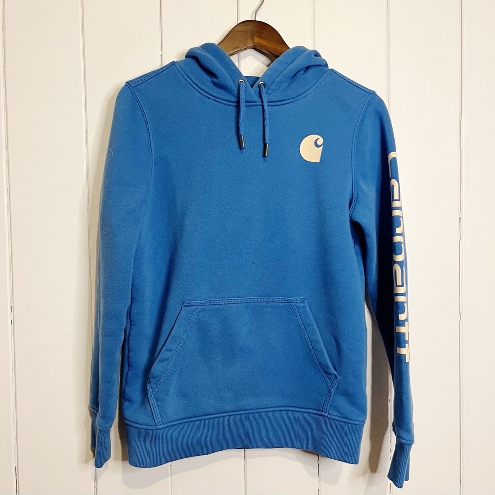 Carhartt Blue Hoodie. Size XS.